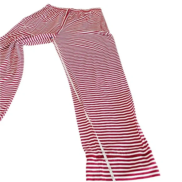 The Cat’s Pajamas Classic Red and White Striped Women's Pajama Set Size Large - Picture 7 of 12